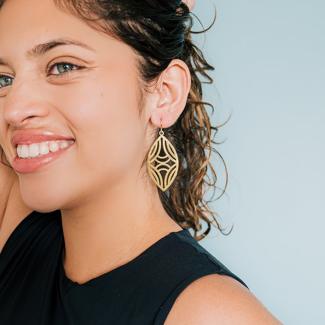 Deco Marquis Earrings - Ornamental Things