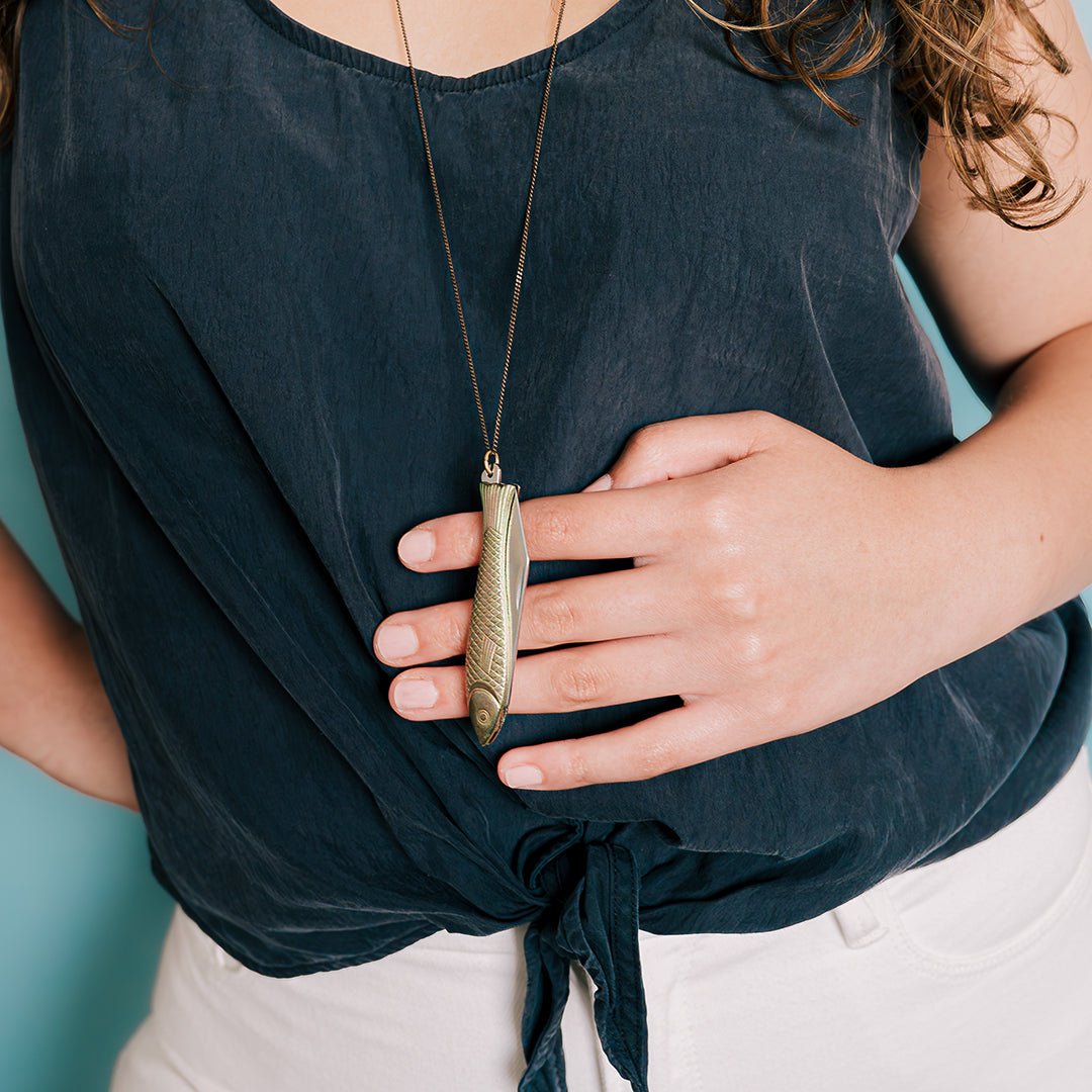 Fish Knife Necklace - Ornamental Things