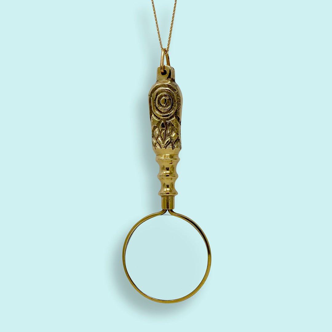 Floral Magnifying Glass Necklace - Ornamental Things