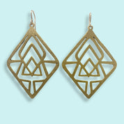 Geometric Rhombus Earrings - Ornamental Things