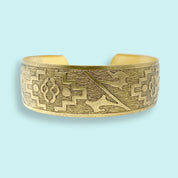 Gold Aztec Cuff Bracelet - Ornamental Things