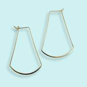 Gold Bell Wire Hoop Earrings - Ornamental Things