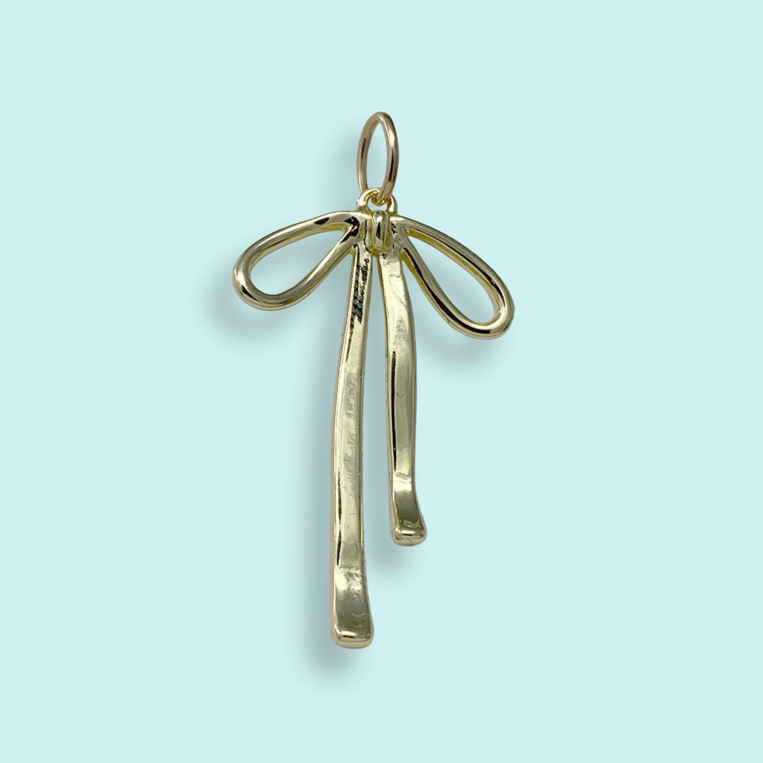Gold Bow Charm - Ornamental Things