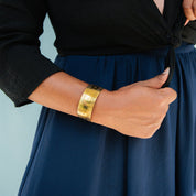 Gold Garden Party Cuff Bracelet - Ornamental Things