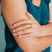 Gold Gladiator Ring - Ornamental Things