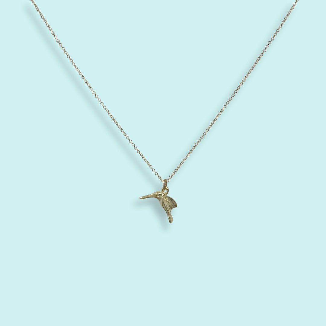 Gold Hummingbird Necklace - Ornamental Things