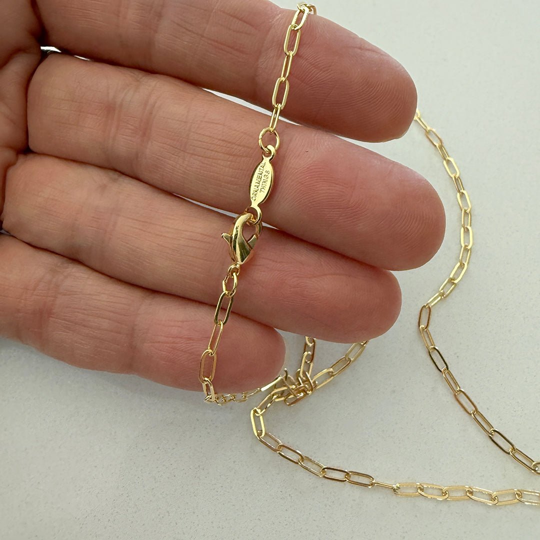 Gold - Plated Link Chain, Short - Ornamental Things