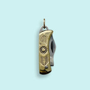 Gold Wildflower Knife Charm - Ornamental Things