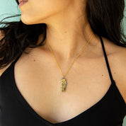 Gold Wildflower Knife Necklace - Ornamental Things