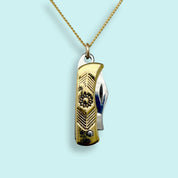 Gold Wildflower Knife Necklace - Ornamental Things