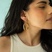 Golden Astrolabe Earrings - Ornamental Things