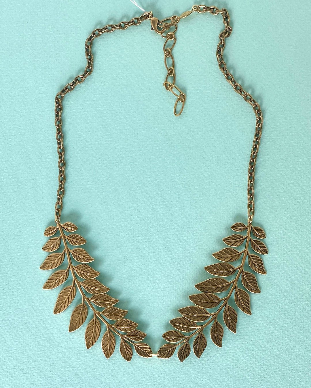 Golden Leafy Collar Necklace - Ornamental Things