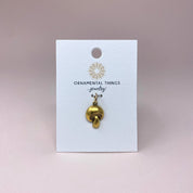 Golden Mushroom Charm - Ornamental Things