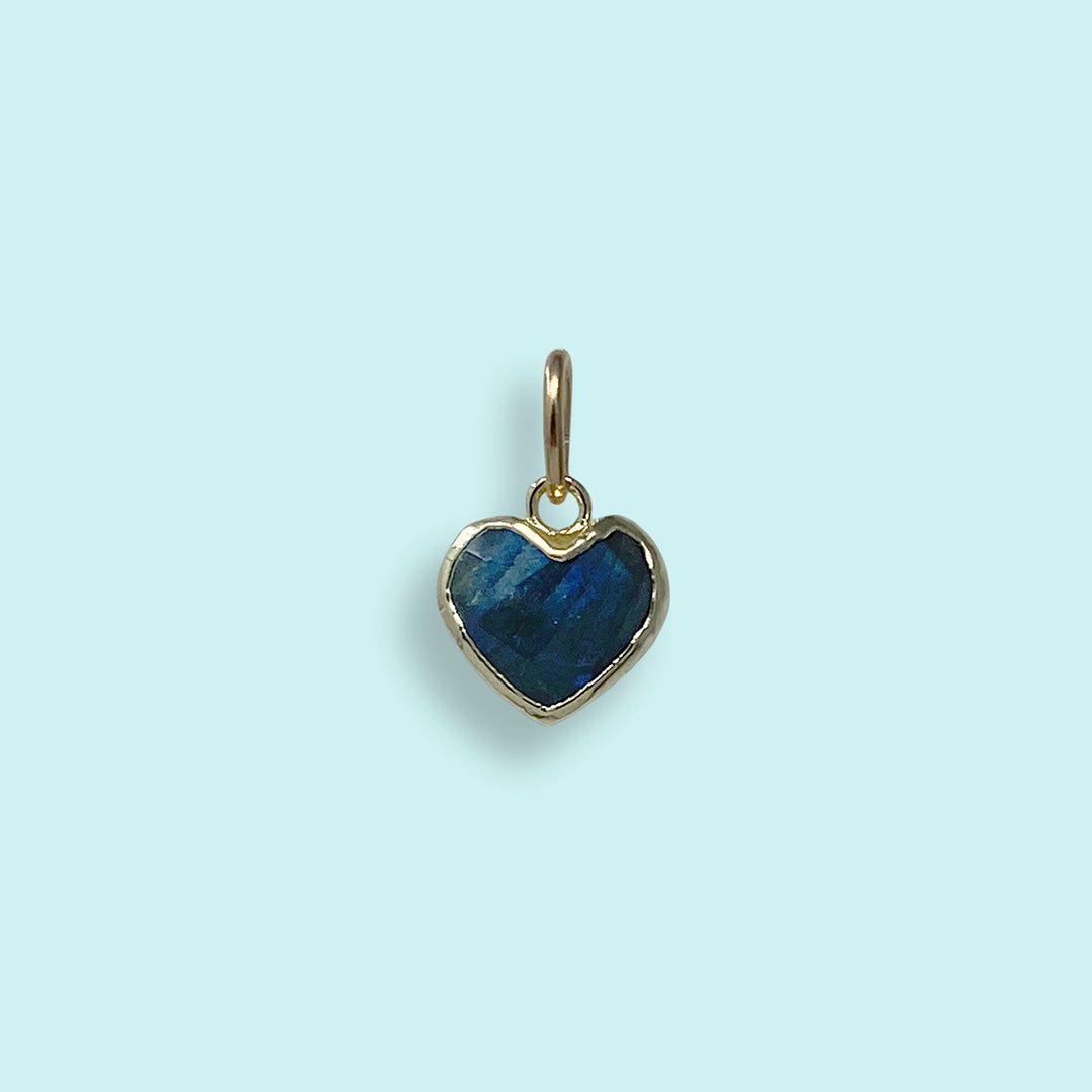 Heart of Stone Labradorite Charm - Ornamental Things