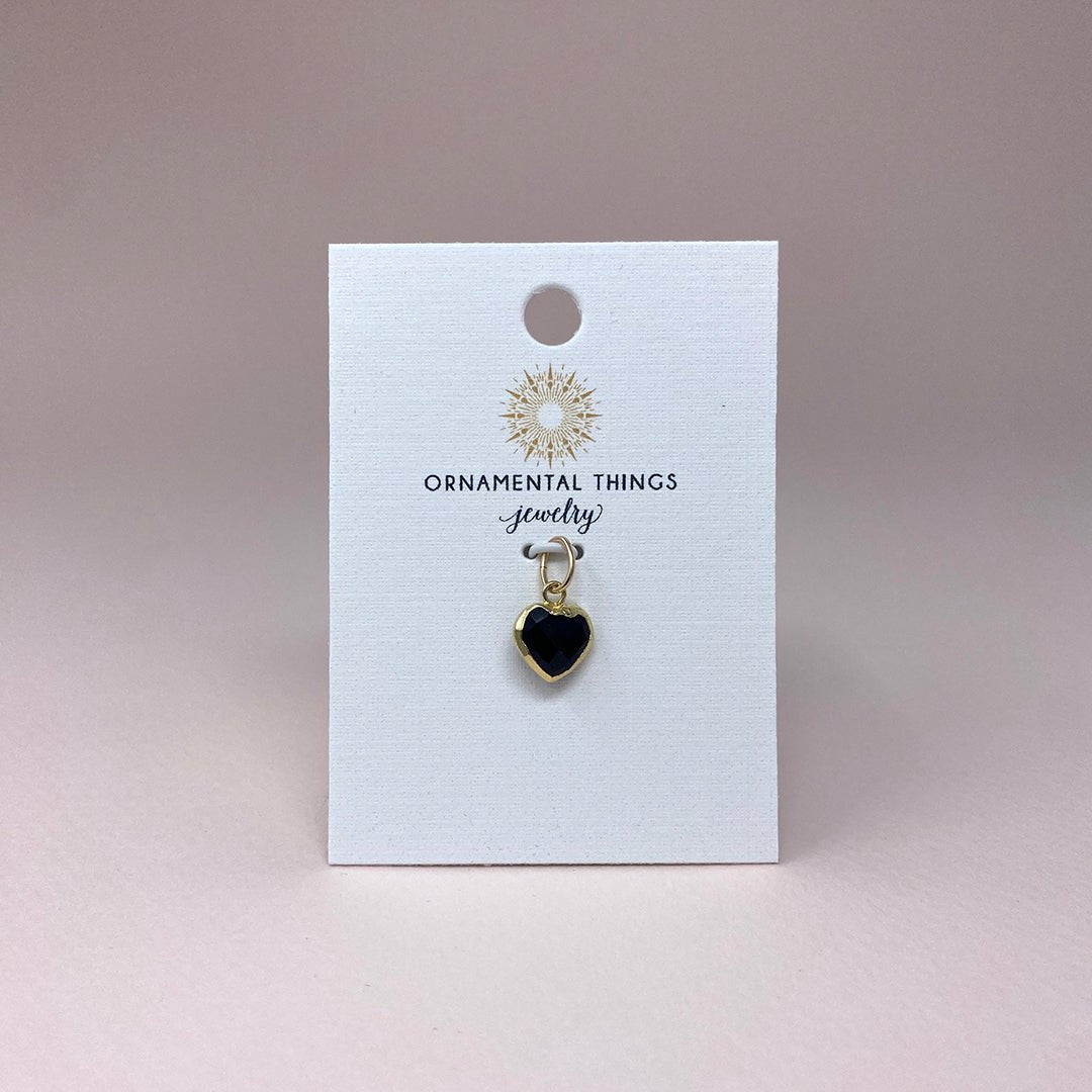 Heart of Stone Onyx Charm - Ornamental Things