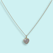 Heart of Stone Pink Rose Quartz Necklace - Ornamental Things