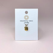 Here Kitty Cat on Gold Chain Charm - Ornamental Things