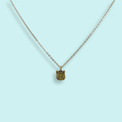 Here Kitty Cat on Gold Chain Necklace - Ornamental Things