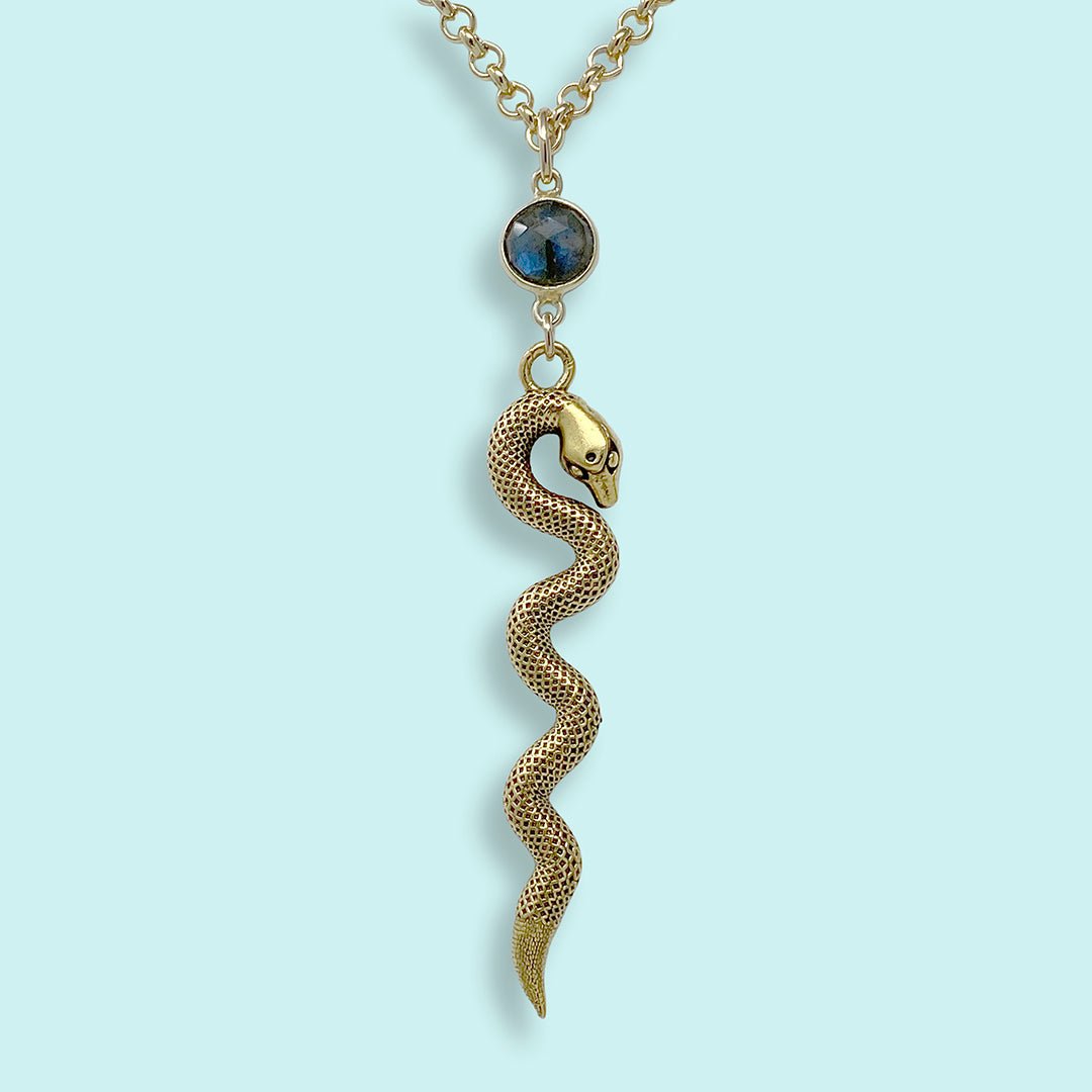 Labradorite Serpent Necklace - Ornamental Things
