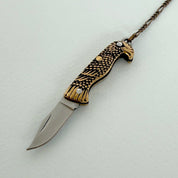 Long Y - drop Bird Knife Necklace - Ornamental Things