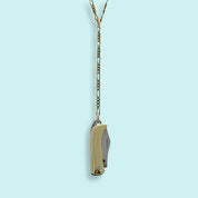 Long Y - drop Gold Knife Necklace - Ornamental Things
