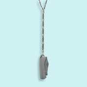 Long Y - drop Silver Knife Necklace - Ornamental Things