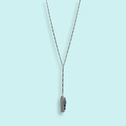 Long Y - drop Silver Knife Necklace - Ornamental Things