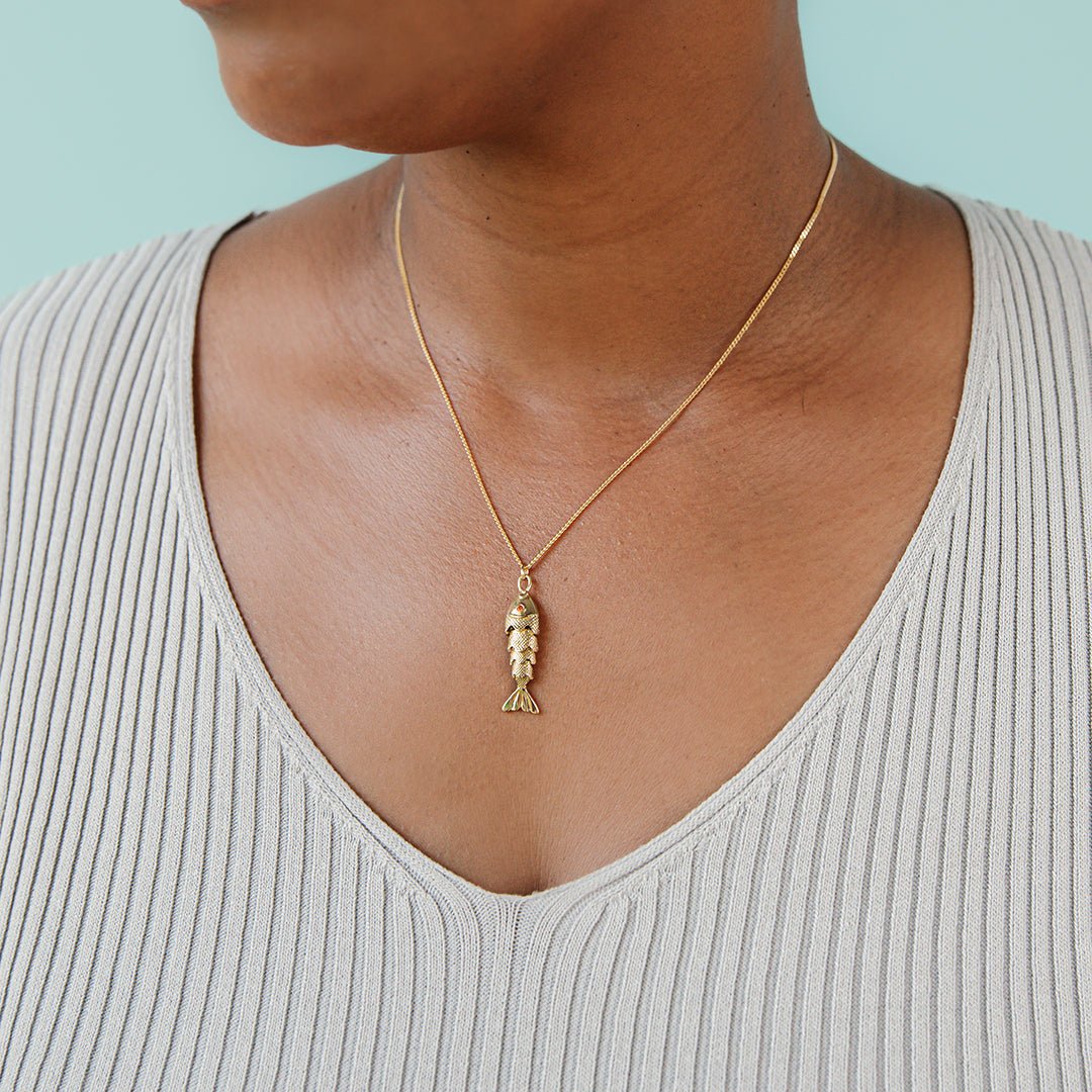 Lucky Goldfish Necklace - Ornamental Things