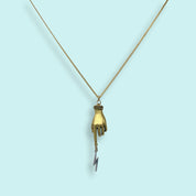 Magicians Hand on Gold Chain Necklace - Ornamental Things