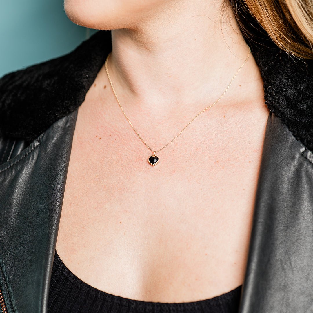 Onyx Heart of Stone Necklace - Ornamental Things