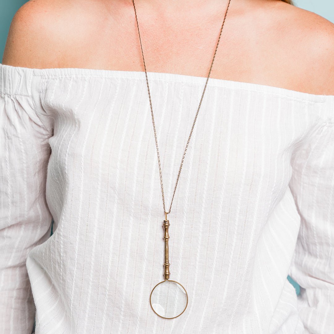 Ornate Magnifying Glass Necklace - Ornamental Things