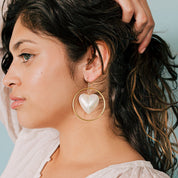 Pearl Heart Earrings - Ornamental Things