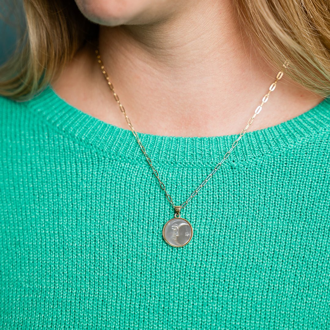Pearl Man - in - the - Moon Necklace - Ornamental Things