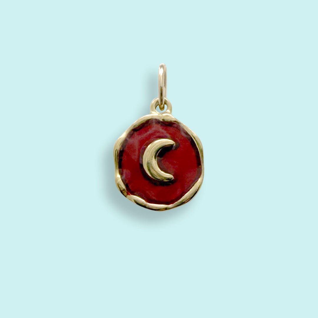 Red Moon Charm - Ornamental Things