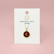 Red Moon Charm - Ornamental Things