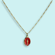 Red Virgin Mary Necklace - Ornamental Things