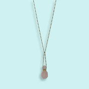 Rose Quartz Perfume Bottle Necklace - Ornamental Things