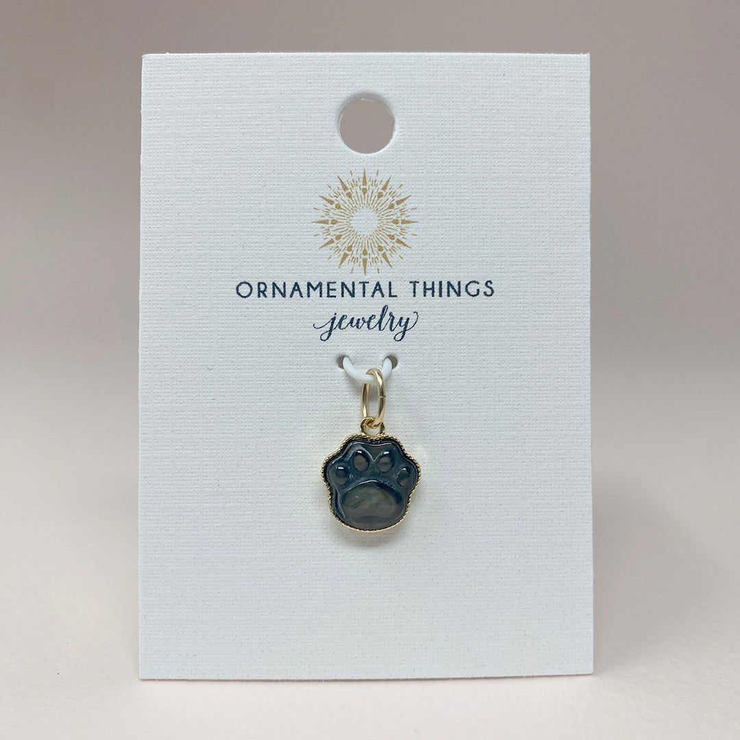 Shell Paw Print Charm - Ornamental Things
