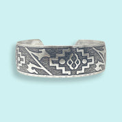 Silver Aztec Cuff Bracelet - Ornamental Things