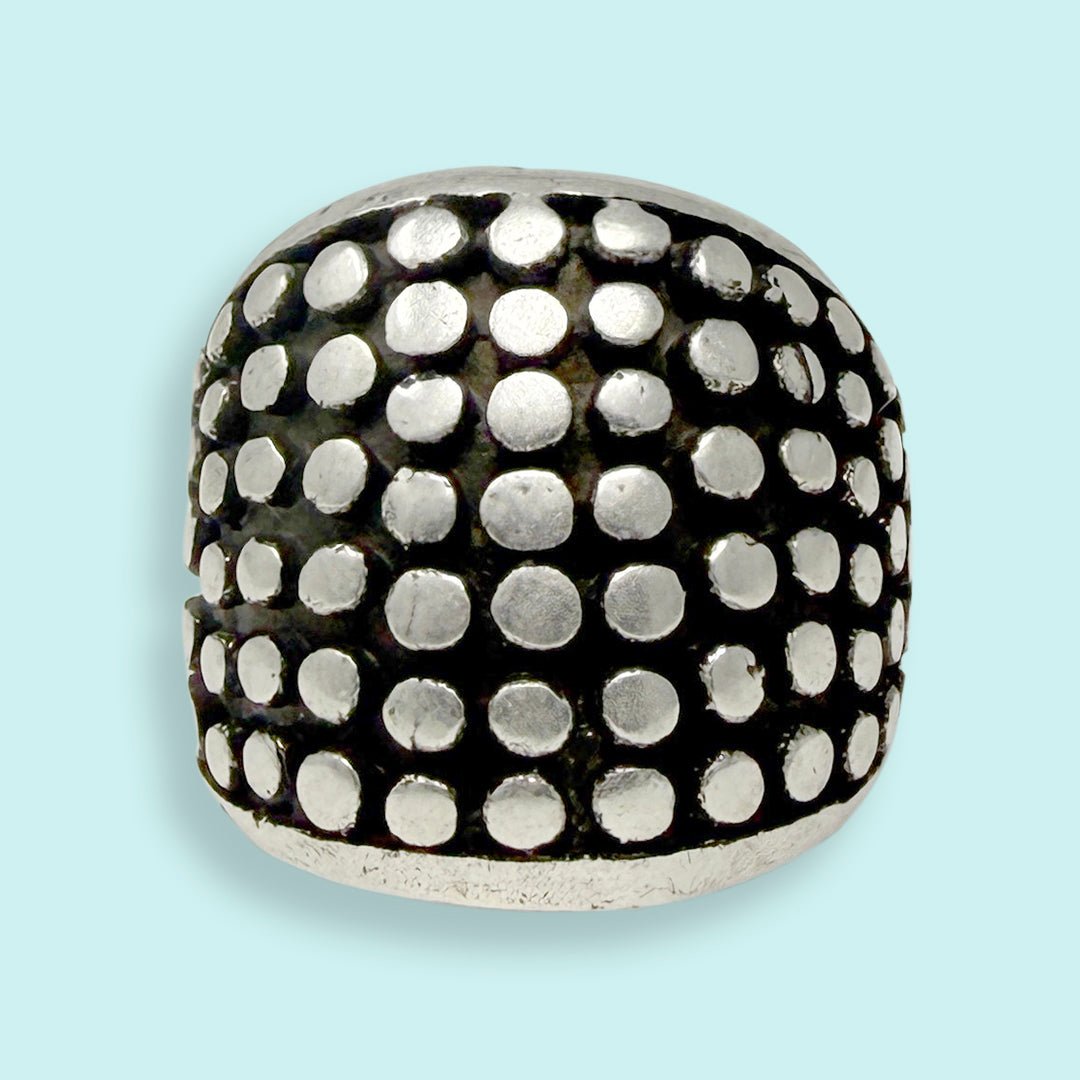 Silver Dotted Dome Ring - Ornamental Things
