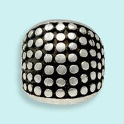 Silver Dotted Dome Ring - Ornamental Things