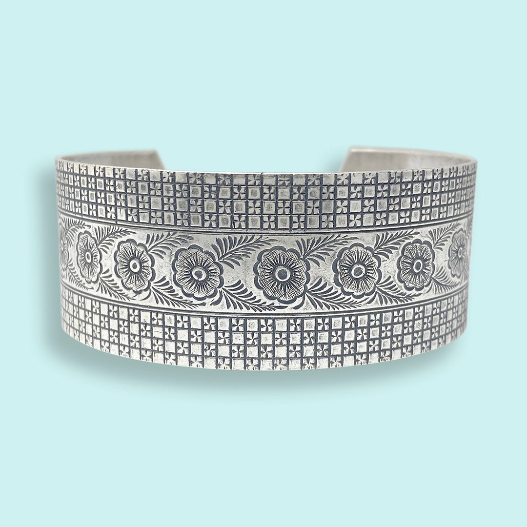 Silver Garden Party Cuff Bracelet - Ornamental Things