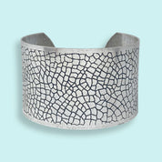 Silver Pebbled Cuff Bracelet - Ornamental Things