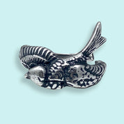 Silver Sparrow Bird Ring - Ornamental Things