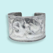 Silver Wrinkled Cuff Bracelet - Ornamental Things