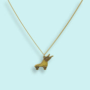Skate on Gold Chain Necklace - Ornamental Things