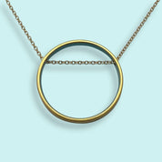Small Blue Circle Necklace - Ornamental Things