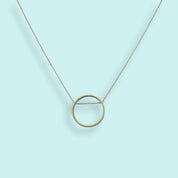 Small Blue Circle Necklace - Ornamental Things