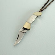 Small Bone Handled Knife Necklace - Ornamental Things