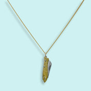 Small Gold Fish Knife Necklace - Ornamental Things